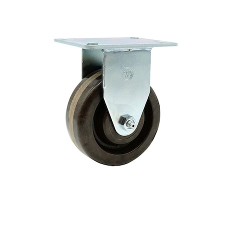 Service Caster 4'' High Temp Phenolic Wheel Rigid Top Plate Caster SCC-20R415-PHRHT-TP2